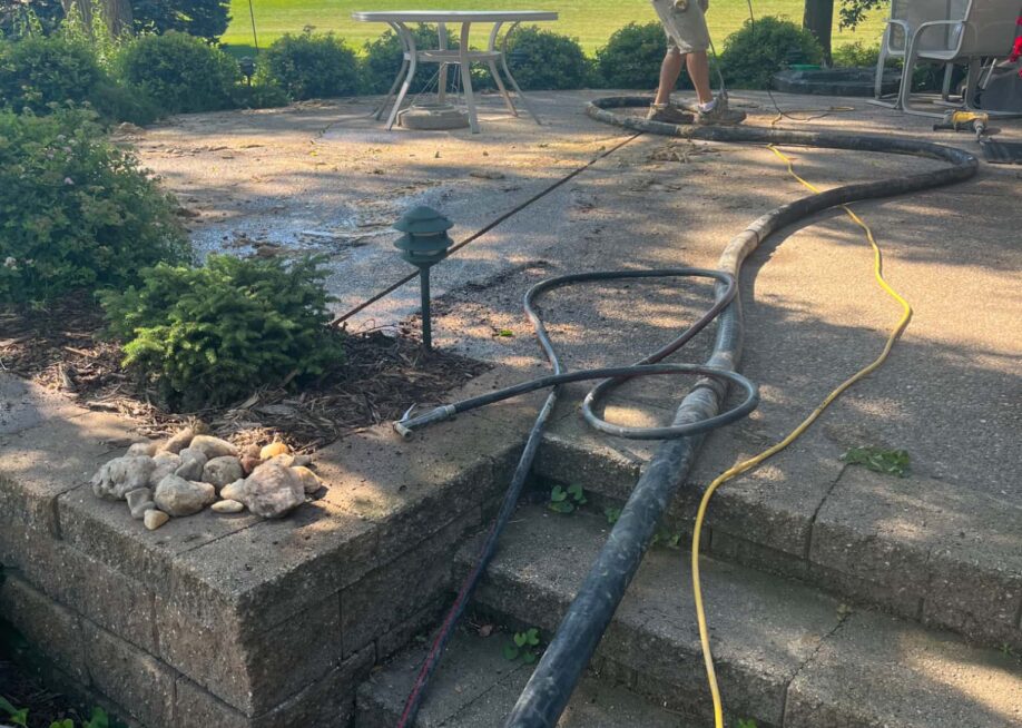 fixing back patio concrete