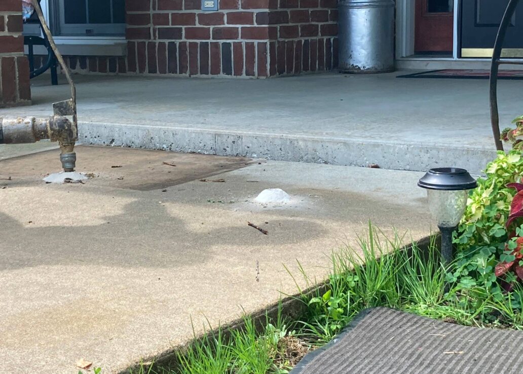 fixing front walkway concrete not level