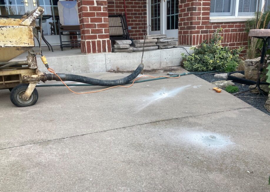 fixing sunken back patio