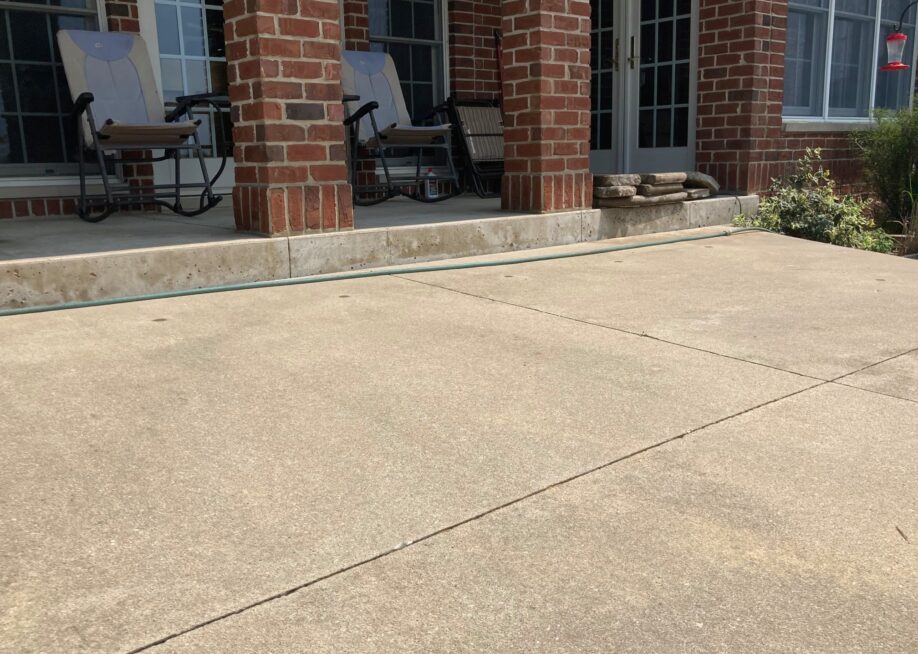 back patio fixed raised level