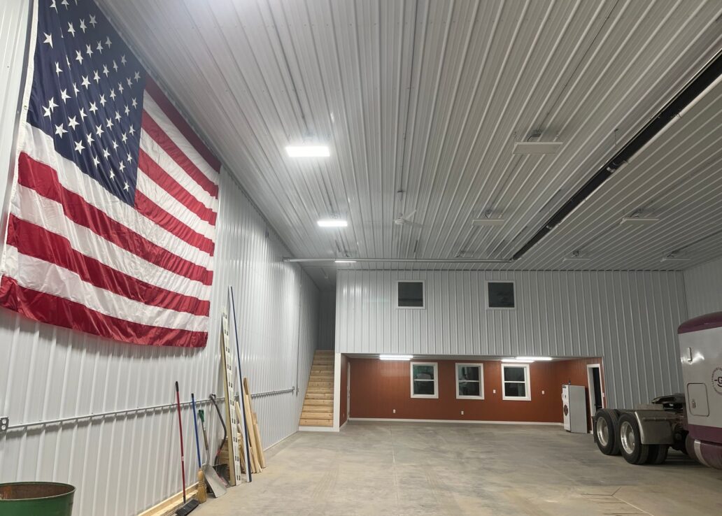 interior new construction concrete floor