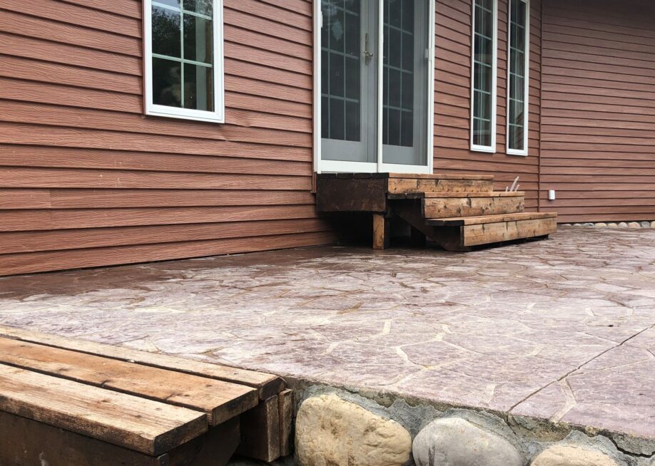 back patio level fixed