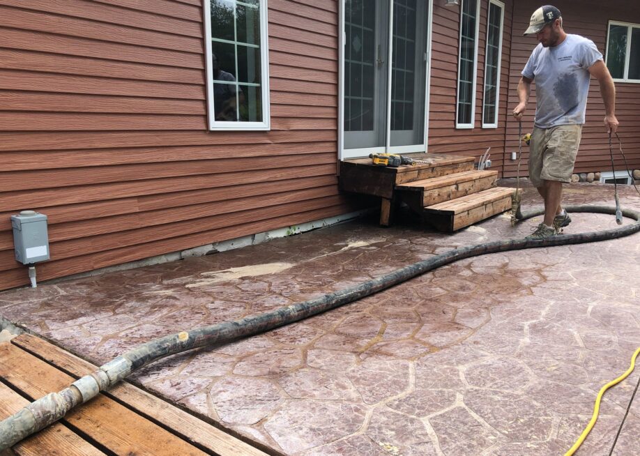 fixing sinking back patio